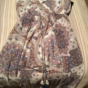 Hi-lo skort spaghetti strap dress